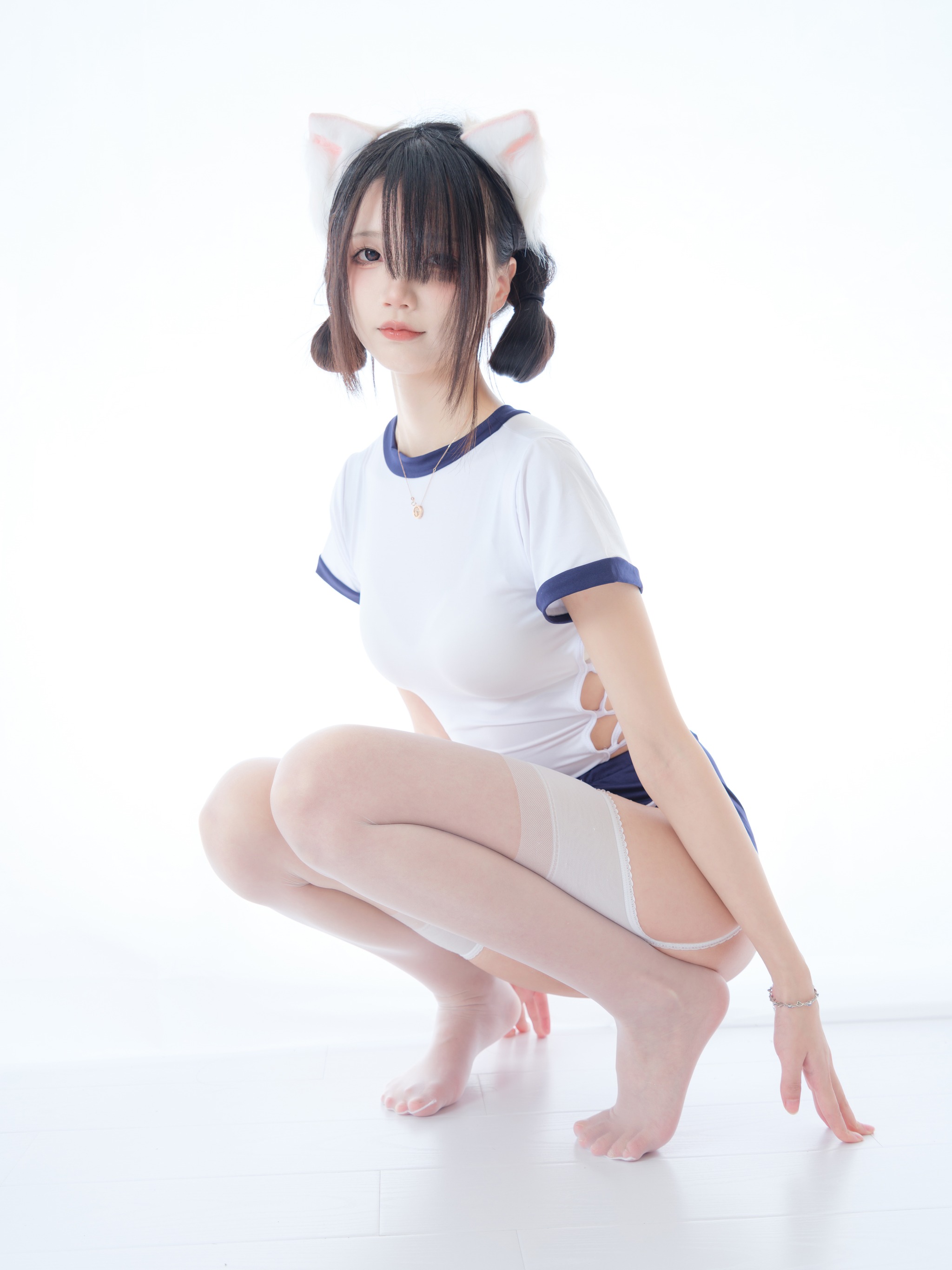 图片[1]-五更百鬼 – NO.051 舰长 体操服 猫耳 [25P]-XikXak